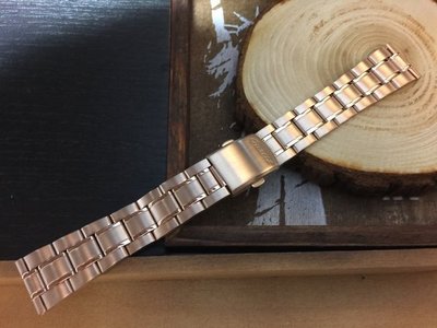 18mm玫瑰金色～sea master 海馬風格不鏽鋼錶帶,非烤漆,seiko, citizen, nixon