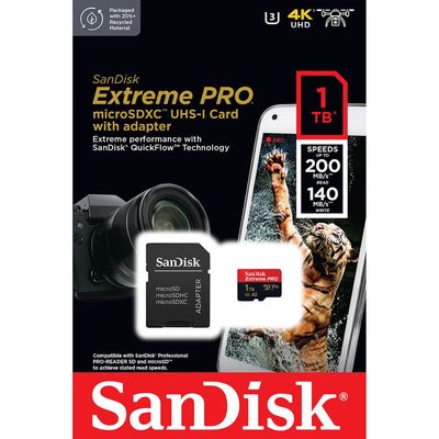 含稅附發票公司貨 SanDisk 1TB 1T ExtremePRO microSDXC UHS-I(V30)(A2)