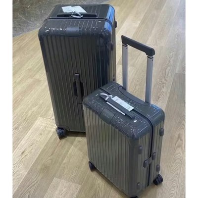二手正品 RIMOWA Trunk Plus 33寸 托運箱 大型行李箱 硬質塑料 灰色/黑色 行李箱 83280834
