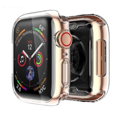 適用于apple watch 6 SE 蘋果手錶系列保護殼iwatch 38/40/42/44mm超薄透明保護殼