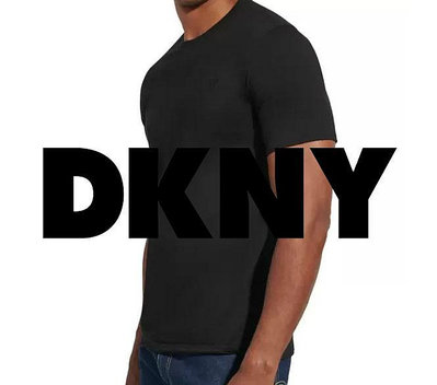 DKNY 男短袖Logo上衣 黑