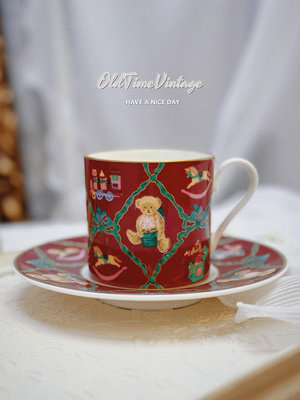 #咖啡杯 Vintage中古 NARUMI 鳴海 小熊 骨瓷
