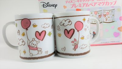 日本 帶回 日本製 Disney 迪士尼 小熊維尼 卡通 馬克杯 盒裝 2入 1800193