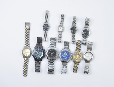 《玖隆蕭松和 挖寶網F》A倉 LA POLO / OMXUS 羅馬字 亮鑽 簡約款 日期 手錶 腕錶 一批 (16406)
