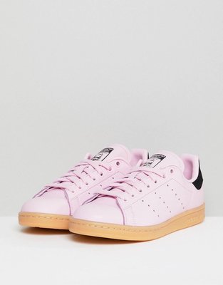 Adidas originals Stan Smith trainers in pink with gum sole 粉紅 CQ2812