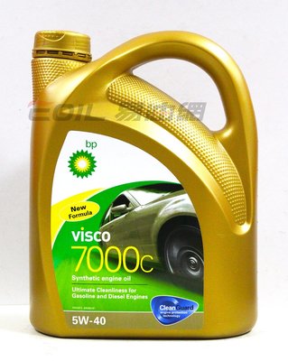 【易油網】【缺貨】BP 5W40 VISCO 7000C 高效能 4L合成機油 C3柴油 5W-40 C3 BMW