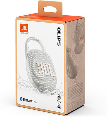 (現貨) 日本新上市 JBL CLIP 5 白色 藍牙音箱 USB C 充電/IP67 防塵防水/登山扣結構