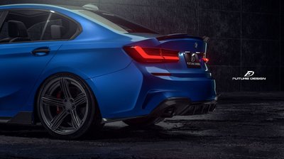 【政銓3D數位科技】BMW G20 G21 320 330 FD 品牌 GT 高品質 雙邊單出 卡夢 後下巴 免費安裝