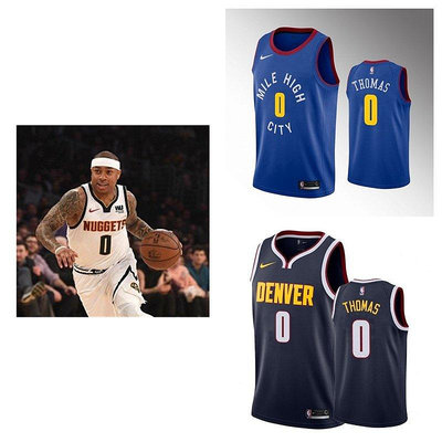 【精選好物】NBA Denver Nuggets丹佛掘金隊 #0 Isaiah Thomas以賽亞-托馬斯 無袖籃球球衣