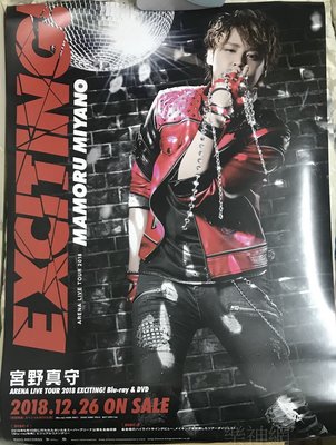 宮野真守Mamoru Miyano Arena Live Tour 2018 Exciting【原版宣傳海報】全新
