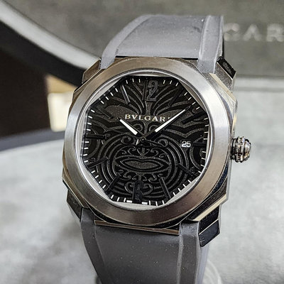 【個人藏錶】 BVLGARI  寶格麗 102249 毛利人紋面特別版 41mm 台南二手錶