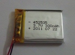 452535 3.7v 300mah 電池[182000]
