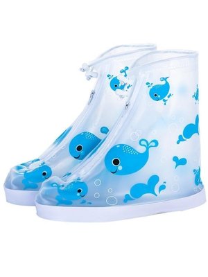 下殺 鞋套兒童雨鞋套防水雨天學生矽膠防滑加厚耐磨防雨男女韓國可愛雨靴套