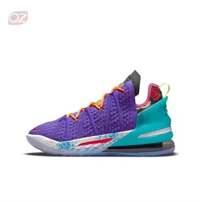 KK精選 （瑕）Nike Lebron18 EP 詹姆斯18實戰籃球鞋 紫藍 DM2814-500