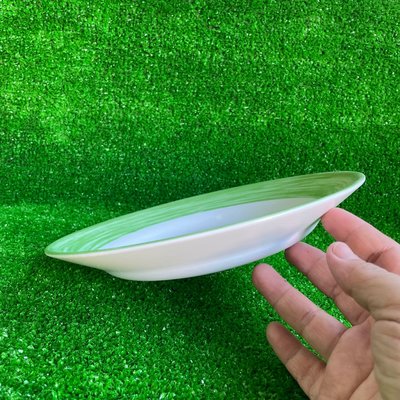 樣品出清-arcoroc 刷彩綠湯盤-22.5cm