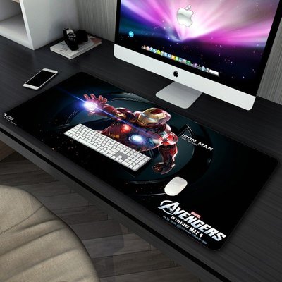 復仇者聯盟滑鼠墊 Marvel 英雄超大電競滑鼠墊 鋼鐵人 漫威 防水辦公電腦桌墊 鍵盤墊-好物優選