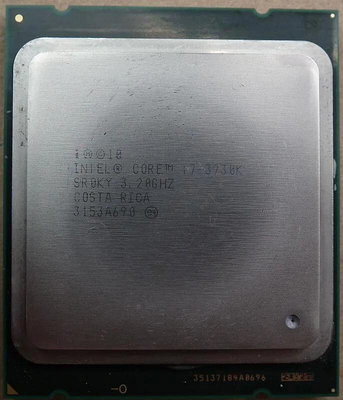 INTEL I7-3930K C2 SR0KY CPU LGA2011正式版6核心X79 CORE六核心不鎖倍頻