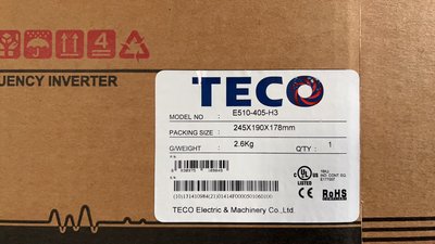 TECO變頻器~免運~東元變頻器~E510-405-H3  5HP三相380V