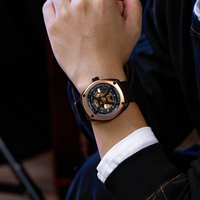 新款手錶女 百搭手錶女威龍2021新款手錶男士大錶盤潮流夜光個性機械錶男生手錶