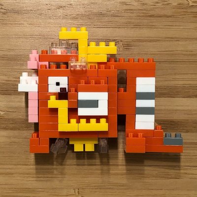 KAWADA nanoblock Pokémon鯉魚王迷你組裝積木