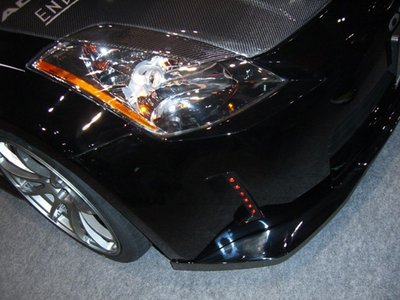 適用于2002-2008 日產350Z Z33改裝碳纖維大燈燈眉外飾裝飾片--請詢價