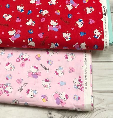 豬豬日本拼布 限量版權卡通布 三麗鷗 Hello Kitty 飛機 愛心 日本限定 棉布料材質
