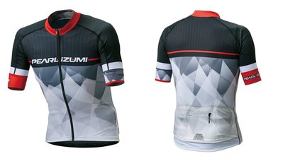 2018春夏新色PEARL iZUMi PI-500-B-10號(黑紅) UPF50+抗UV頂級款短袖車衣
