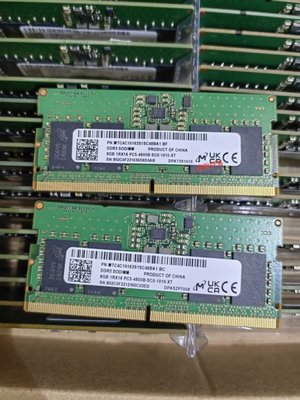 鎂光8G 1RX16 DDR5 PC5-4800B-SC0筆電記憶體MTC4C10163S1SC48BA1