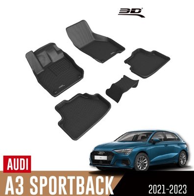【汽車零件王】3D 卡固立體 踏墊 Audi A3 8Y 五門掀背車 2021~2023