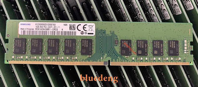 三星16G 2Rx8 PC4-2400T DDR4 2400 純ECC UDIMM伺服器伺服器記憶體