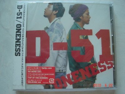 *日版CD-- D-51-- ONENESS ( 全新未拆)