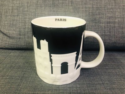 全新～星巴克 STARBUCKS 巴黎 Paris 浮雕城市杯 馬克杯～