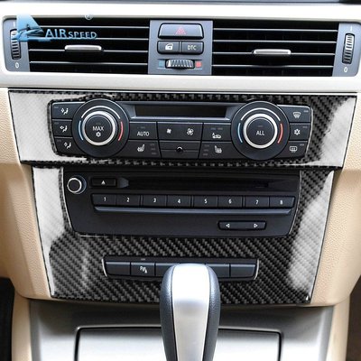 適用 BMW 寶馬3系E90 E91 E92 E93 真碳纖維 中控 卡夢貼 卡夢內裝 中控貼 碳纖 裝飾貼 面板 改裝-飛馬汽車