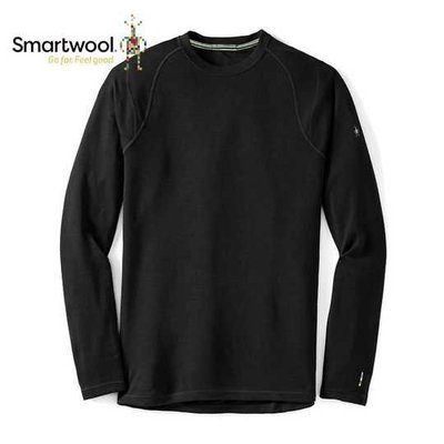 【SmartWool】SW016350 001【黑】男 NTS250 美麗諾羊毛長袖衫內層保暖衣衛生衣中量保溫圓領羊毛衣