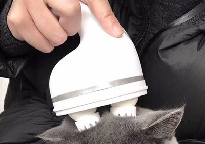 充電頭部按摩器 多功能頸椎usb電動寵物貓爪子 3D頭皮按摩儀 3D揉捏寶 3D立體按摩 按摩儀 全身/頸部 USB充電