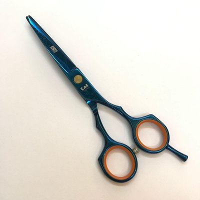 日本 KAI 火匠 6寸美髮剪刀 劉海剪 藍色美髮剪刀 平剪