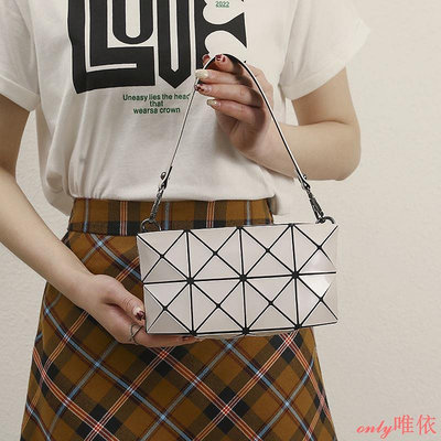 日本包包 幾何菱格手提包 手拎包 單肩斜挎小方包 鑰匙手機包 手提包女 斜背包 女士手提包D2H