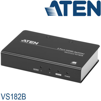 【MR3C】含稅附發票 ATEN宏正 VS-182B VS182B 1進2出 2埠 True 4K HDMI 影音分配器