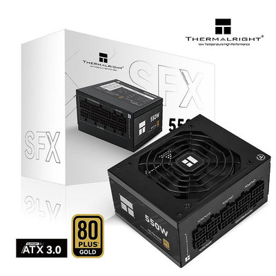 利民THERMALRIGHT 額定550W TGFX550 ATX3.0金牌全模組壓紋線電源
