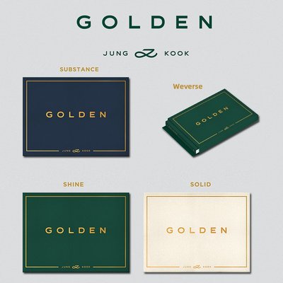 BTS防彈少年團 JUNGKOOK 田柾國SOLO專輯 GOLDEN CD正版小卡 周邊