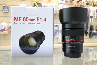 【日產旗艦】Samyang 三陽 MF 85mm F1.4 RF 正成公司貨 適用 Canon EOS R RP R6