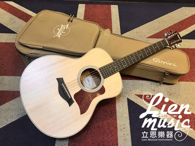 立恩樂器  限量版 TAYLOR GS MINI-E QS LTD 雲狀沙比利木 面單 含原廠琴袋 旅行吉他 小吉他