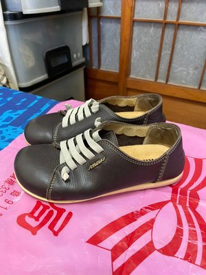 「 二手鞋 」 DR.KAO 女版皮革休閒鞋 37號（深咖啡）62