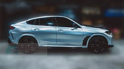 最新 BMW G06 X6 專用 高品質 CARBON 碳纖維 卡夢 側裙 定風翼 另有 引擎蓋 後上遮