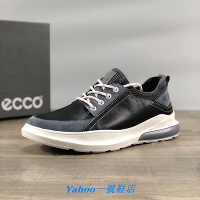 Ｙａｈｏｏ一號鞋店　ECCO最新男士休閒男鞋運動休閒鞋  黑色 39-44碼
