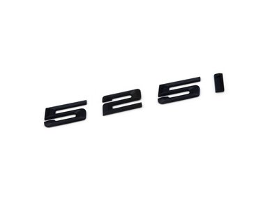 圓夢工廠 BMW 寶馬5系列 E60 E61 F10 F11 525I 525i 後車箱改裝消光黑字貼字標 同原廠款式