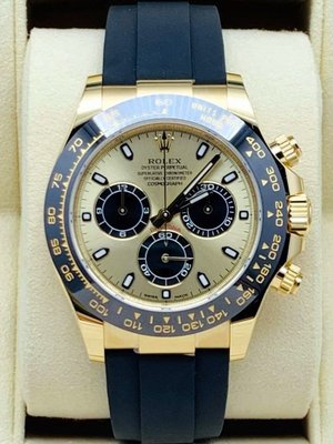 重序名錶 ROLEX 勞力士 DAYTONA 116518LN 宇宙計時型 迪通拿 18K黃金 金色熊貓面盤 余文樂配戴