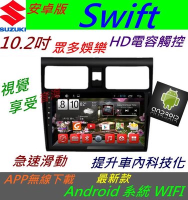 安卓版 10.2寸 Swift 音響 主機 Android 觸控螢幕 專用機 主機 導航 汽車音響 藍芽 USB