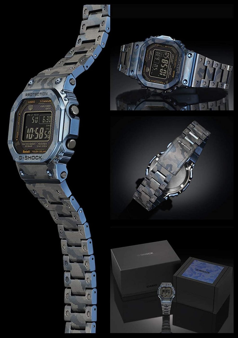 光華.瘋代購[預購] CASIO GMW-B5000TCF-2 JR 鈦金屬藍牙太陽能