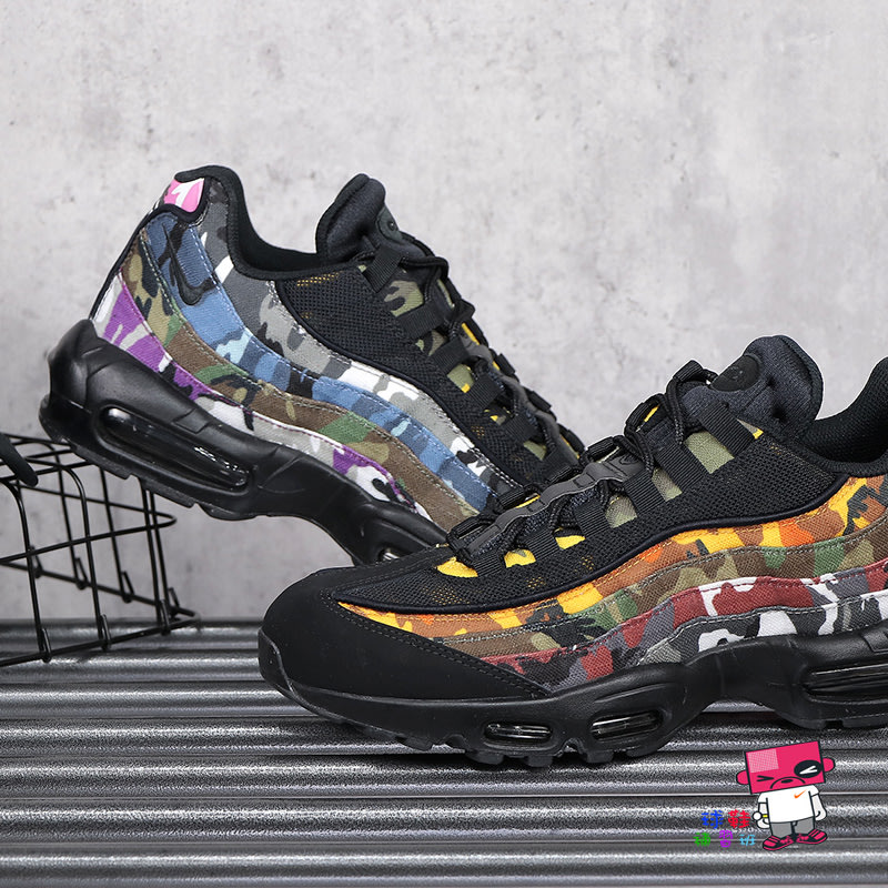 球鞋補習班NIKE AIR MAX 95 ERDL PARTY CAMO 黑彩迷彩不對稱男AR4473